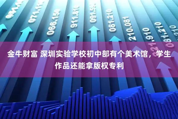 金牛财富 深圳实验学校初中部有个美术馆，学生作品还能拿版权专利
